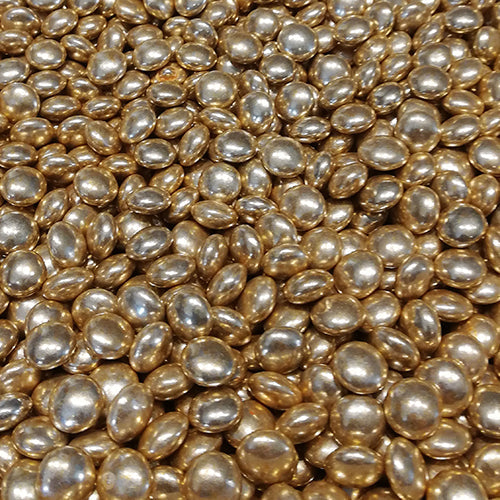 Confetti/Smarties XS - metallic goud (250 gr)