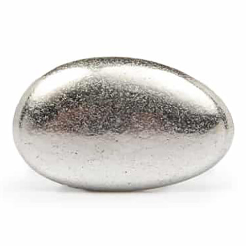 Chocolade suikerbonen - metallic zilver (250 gr)